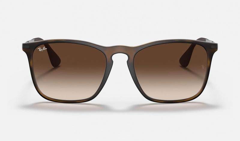 Ray Ban Chris Men's Sunglasses Brown | 59731-RKNH