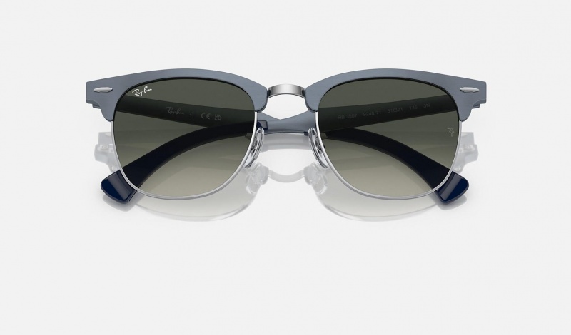 Ray Ban Clubmaster Aluminum Men's Sunglasses Grey | 61234-UASH