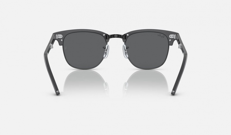 Ray Ban Clubmaster Folding Men's Sunglasses Grey | 20196-QXTZ