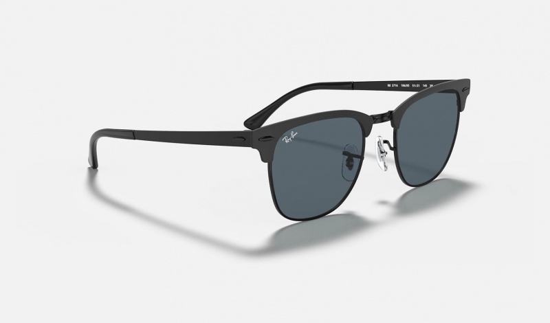 Ray Ban Clubmaster Metal Men's Sunglasses Blue | 30254-PNVY