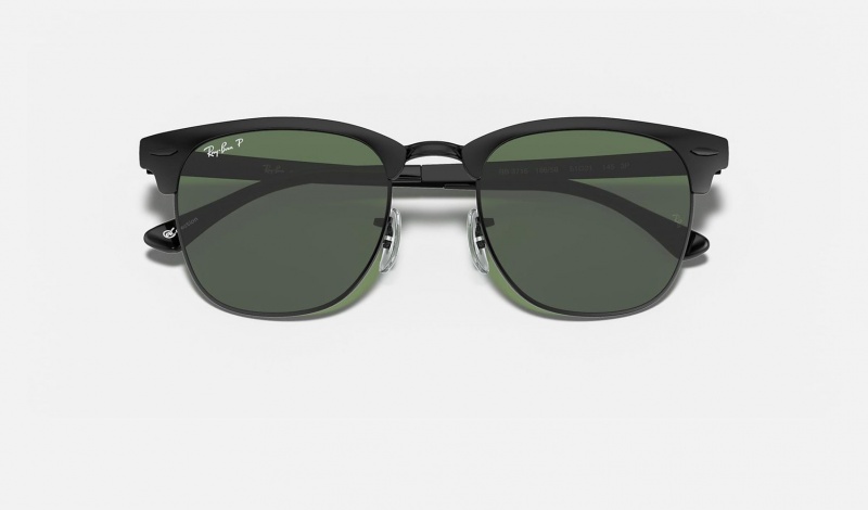 Ray Ban Clubmaster Metal Men's Sunglasses Green | 28769-YMSW