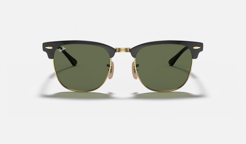 Ray Ban Clubmaster Metal Men's Sunglasses Green | 34192-THCN