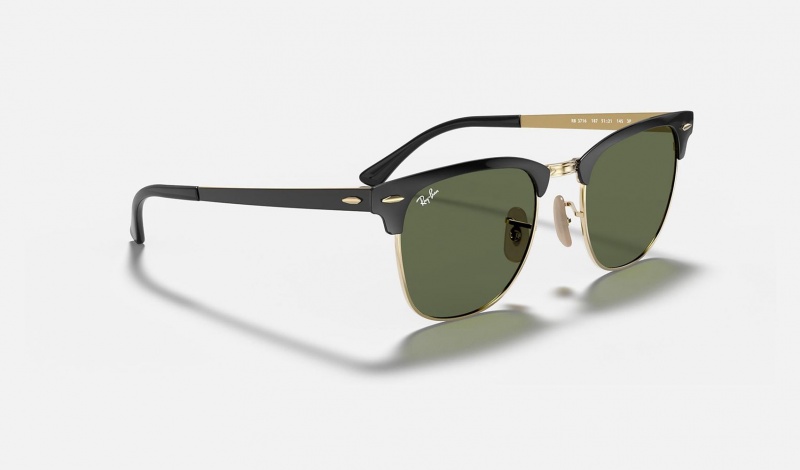 Ray Ban Clubmaster Metal Men's Sunglasses Green | 34192-THCN