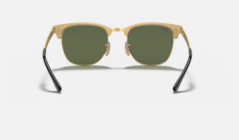 Ray Ban Clubmaster Metal Men's Sunglasses Green | 34192-THCN