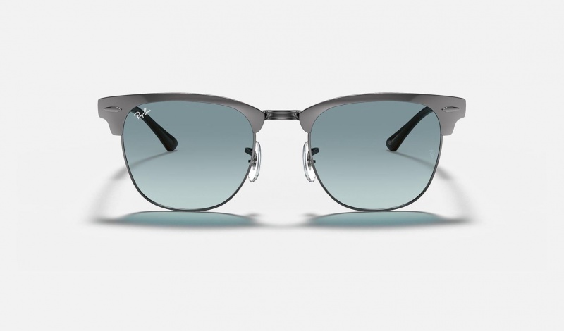 Ray Ban Clubmaster Metal @collection Men's Sunglasses Blue | 10594-TEDN