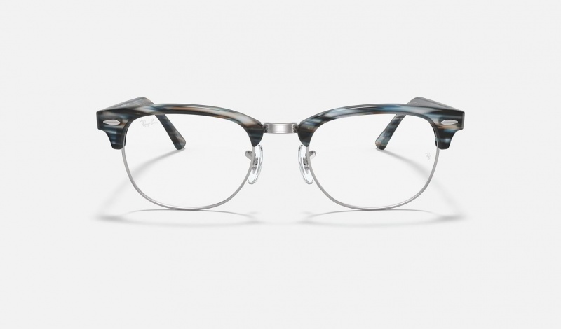 Ray Ban Clubmaster Optics Men's Eyeglasses Blue | 71329-QNDS