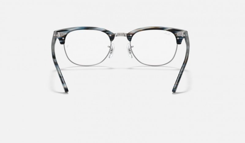 Ray Ban Clubmaster Optics Men's Eyeglasses Blue | 71329-QNDS