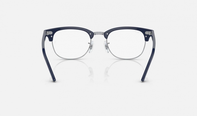 Ray Ban Clubmaster Optics Men's Eyeglasses Blue | 31924-ENKW