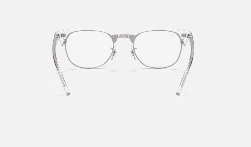 Ray Ban Clubmaster Optics Men's Eyeglasses White | 79480-CRHT