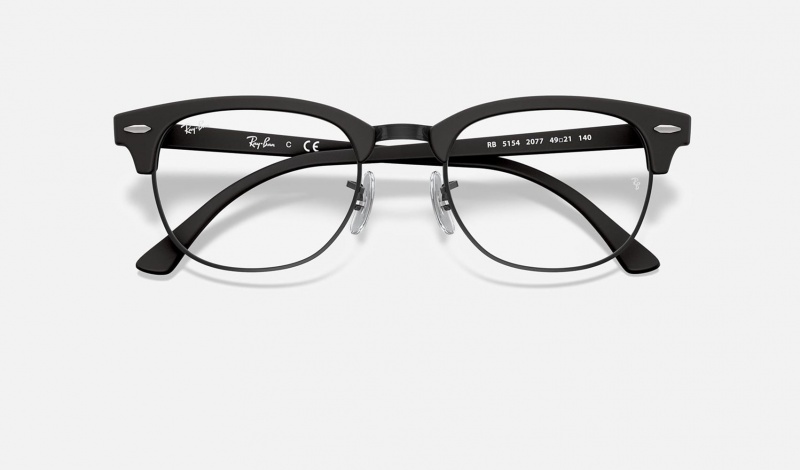 Ray Ban Clubmaster Optics Women's Eyeglasses Black | 04923-OGXM