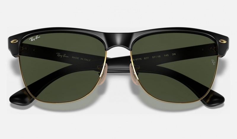 Ray Ban Clubmaster Oversized Men's Sunglasses Green | 42058-CIKR