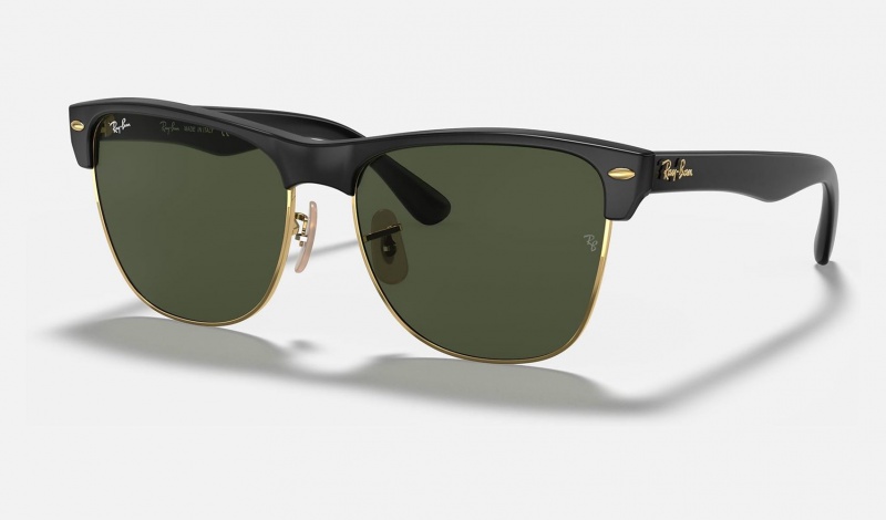 Ray Ban Clubmaster Oversized Men\'s Sunglasses Green | 42058-CIKR