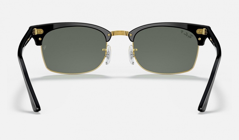 Ray Ban Clubmaster Square Men's Sunglasses Green | 16324-VDUN