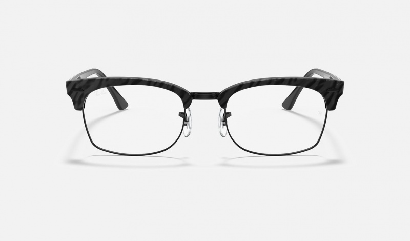 Ray Ban Clubmaster Square Optics Men's Eyeglasses Black | 48975-NKCI