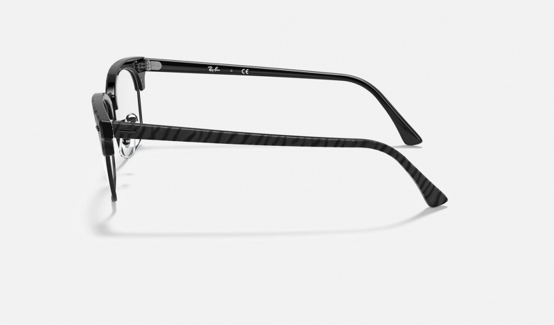 Ray Ban Clubmaster Square Optics Men's Eyeglasses Black | 48975-NKCI