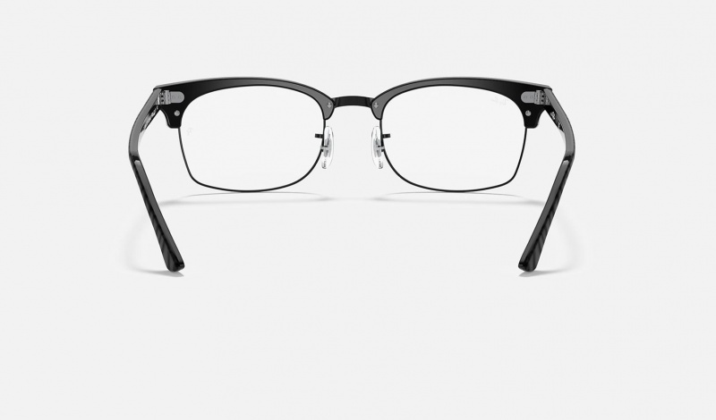 Ray Ban Clubmaster Square Optics Men's Eyeglasses Black | 48975-NKCI