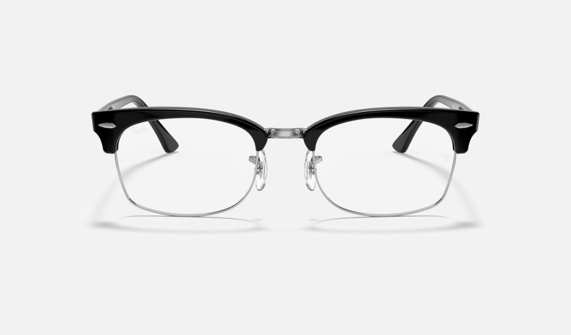 Ray Ban Clubmaster Square Optics Men's Eyeglasses Black | 62790-PCWX