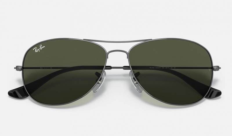 Ray Ban Cockpit Men's Sunglasses Green | 69503-VASM