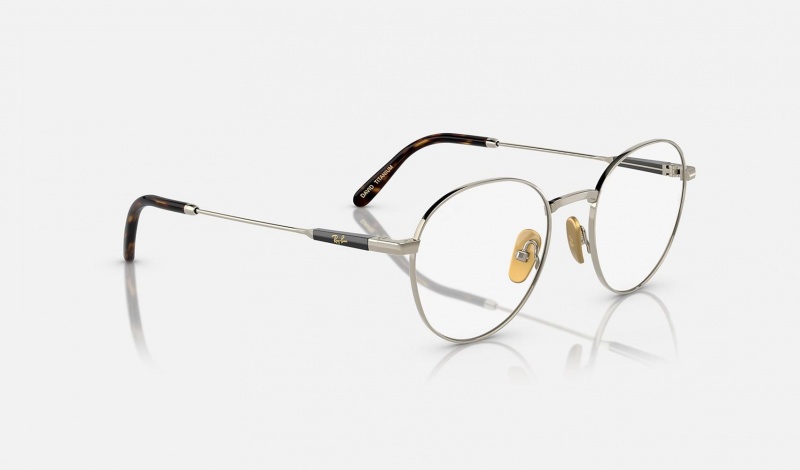 Ray Ban David Titanium Optics Men's Eyeglasses Gold | 86017-KDJA