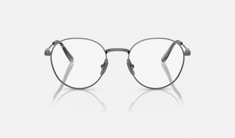 Ray Ban David Titanium Optics Men's Eyeglasses Grey | 49132-KQGU