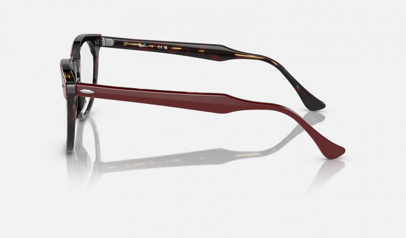 Ray Ban Eagle Eye Optics Women's Eyeglasses Burgundy | 16438-LKNB