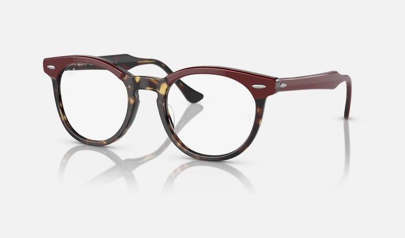 Ray Ban Eagle Eye Optics Women\'s Eyeglasses Burgundy | 16438-LKNB