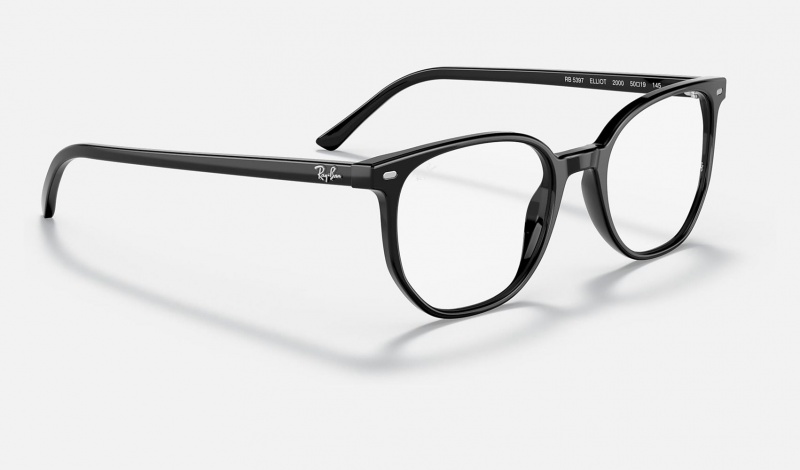 Ray Ban Elliot Optics Men's Eyeglasses Black | 62831-GIDU