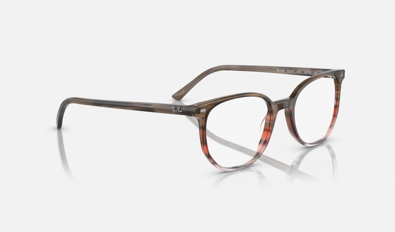 Ray Ban Elliot Optics Men's Eyeglasses Brown | 41528-GOYU