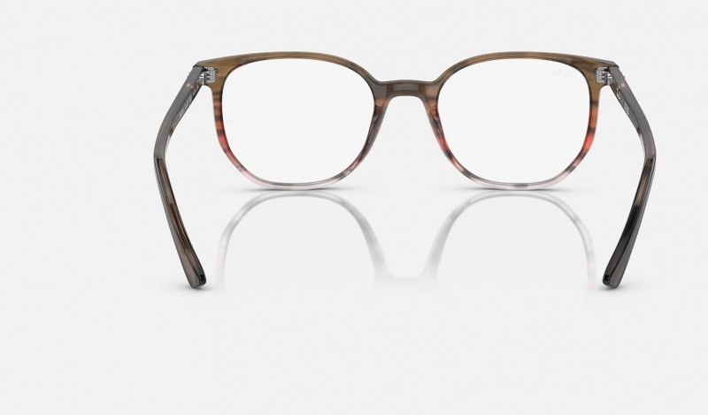 Ray Ban Elliot Optics Men's Eyeglasses Brown | 41528-GOYU