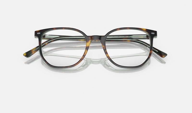 Ray Ban Elliot Optics Men's Eyeglasses Green | 76145-DCMW