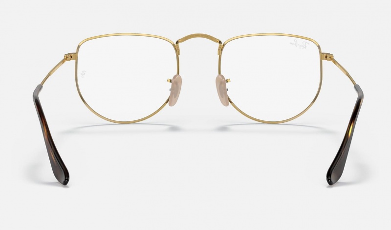 Ray Ban Elon Optics Limited Edition Men's Eyeglasses Gold | 90174-SROE