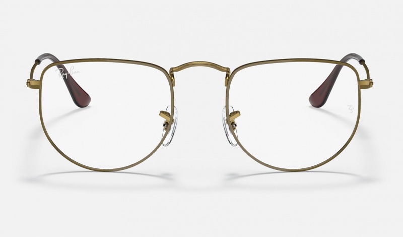 Ray Ban Elon Optics Men's Eyeglasses Gold | 75823-PYWV