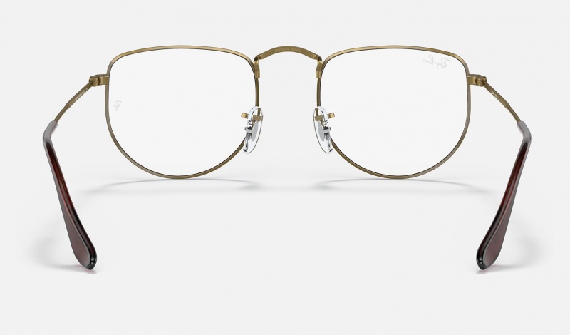 Ray Ban Elon Optics Men's Eyeglasses Gold | 75823-PYWV