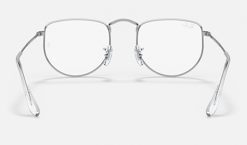 Ray Ban Elon Optics Men's Eyeglasses Silver | 26893-JSBM