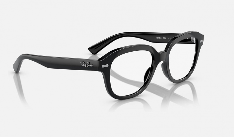 Ray Ban Erik Optics Men's Eyeglasses Black | 26548-IEUD