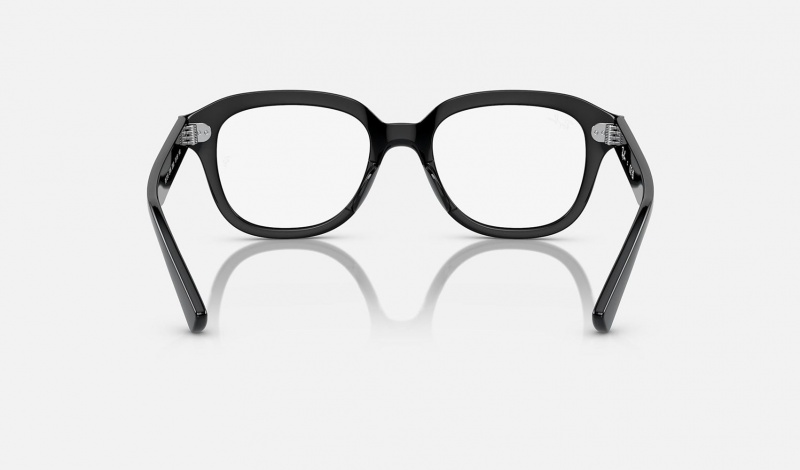 Ray Ban Erik Optics Men's Eyeglasses Black | 26548-IEUD