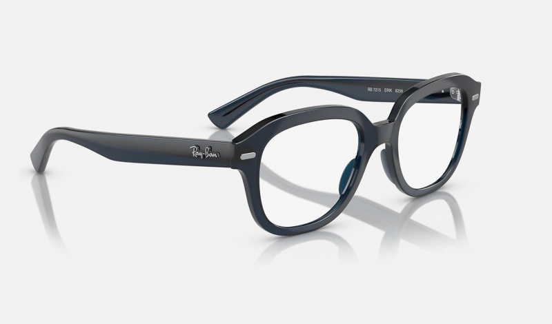 Ray Ban Erik Optics Men's Eyeglasses Blue | 04289-UKJF