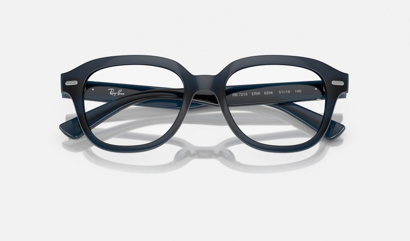 Ray Ban Erik Optics Men's Eyeglasses Blue | 04289-UKJF