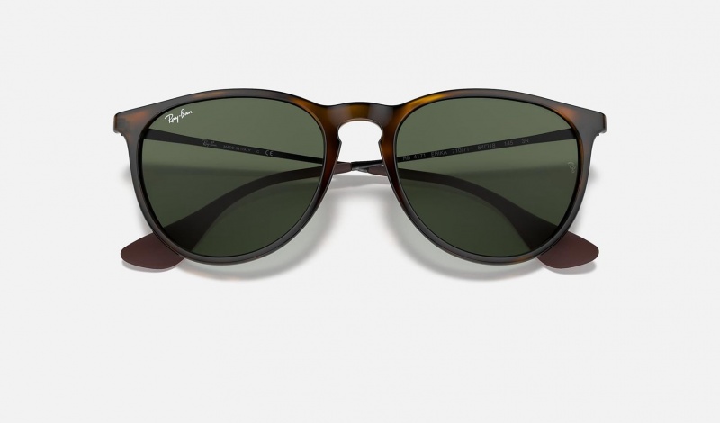 Ray Ban Erika Classic Men's Sunglasses Green | 68321-VUZQ