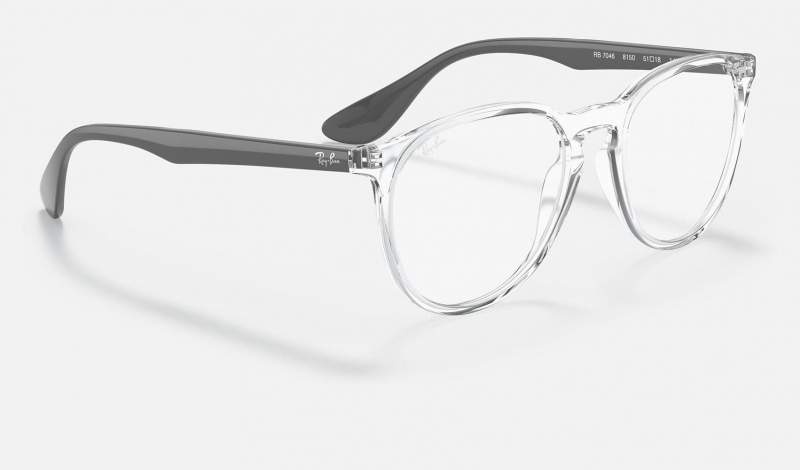 Ray Ban Erika Optics Exclusive Women's Eyeglasses Silver | 79468-VJWL