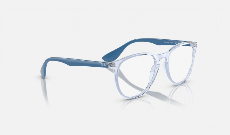 Ray Ban Erika Optics Men's Eyeglasses Blue | 93416-CDNV