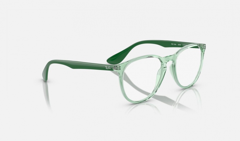 Ray Ban Erika Optics Men's Eyeglasses Green | 68945-LWPS