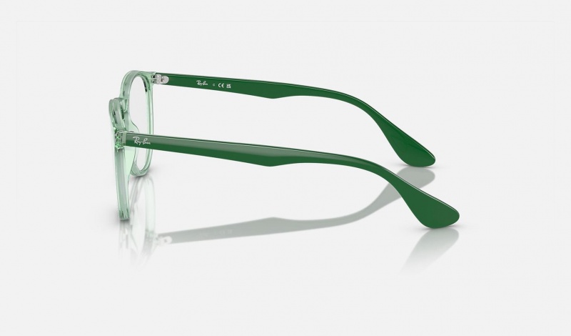 Ray Ban Erika Optics Men's Eyeglasses Green | 68945-LWPS