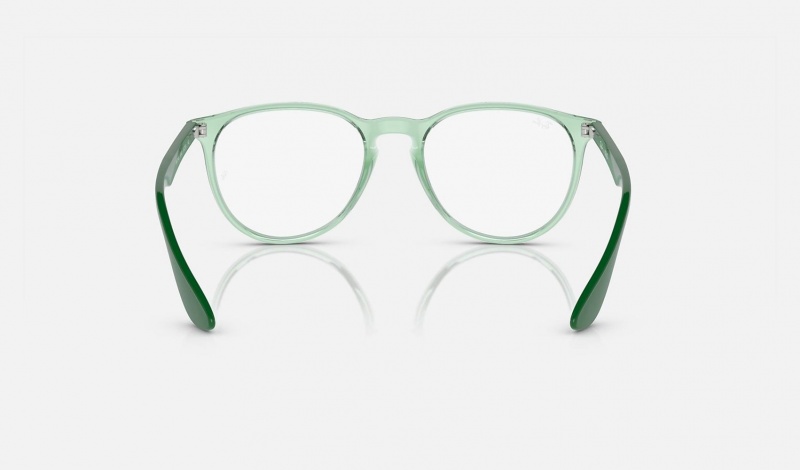 Ray Ban Erika Optics Men's Eyeglasses Green | 68945-LWPS