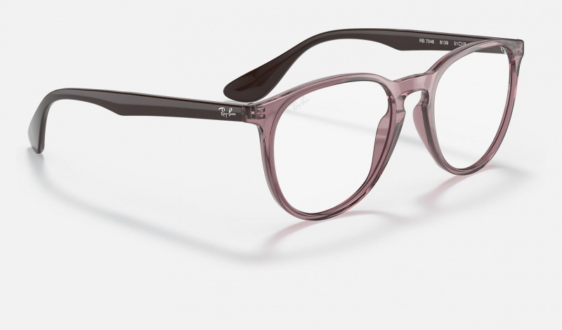 Ray Ban Erika Optics Men's Eyeglasses Purple | 29413-LKMY