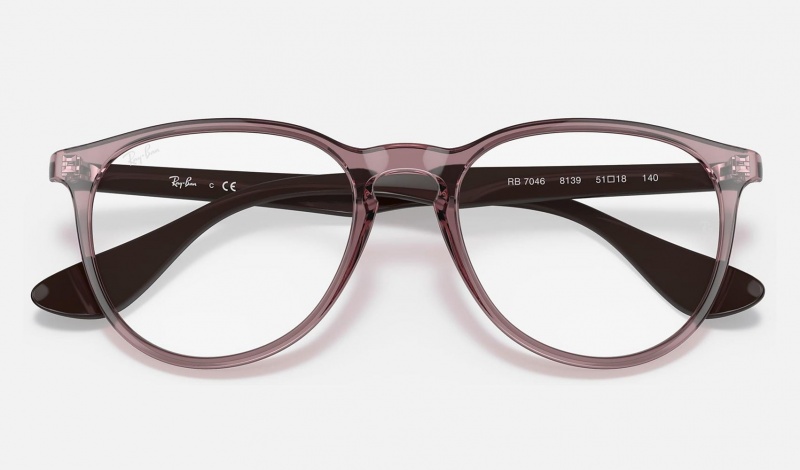 Ray Ban Erika Optics Men's Eyeglasses Purple | 29413-LKMY