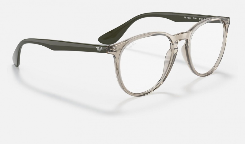 Ray Ban Erika Optics Men's Eyeglasses Silver | 89652-SPKG