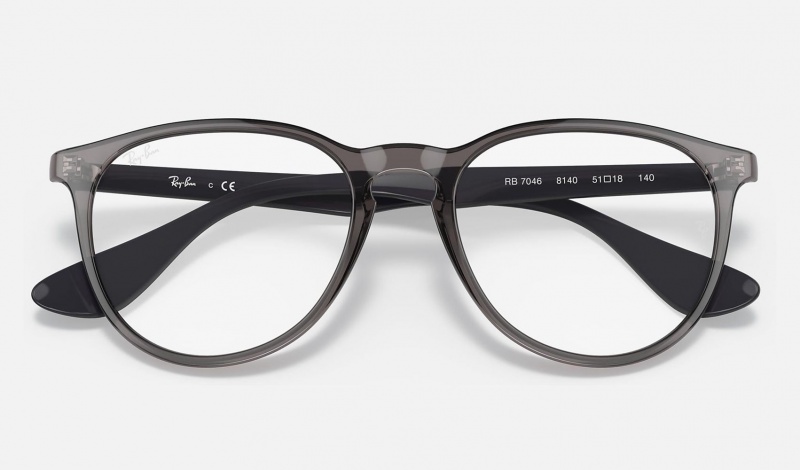 Ray Ban Erika Optics Women's Eyeglasses Grey | 13608-BQWJ