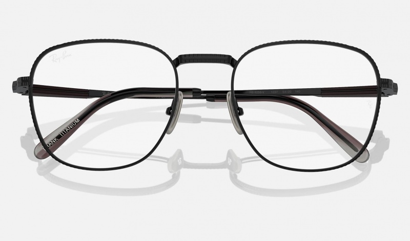 Ray Ban Frank Ii Titanium Optics Men's Eyeglasses Black | 24916-YPSU