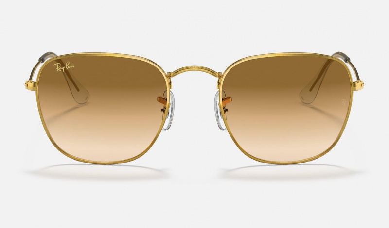 Ray Ban Frank Legend Gold Men's Sunglasses Brown | 27389-VPBS